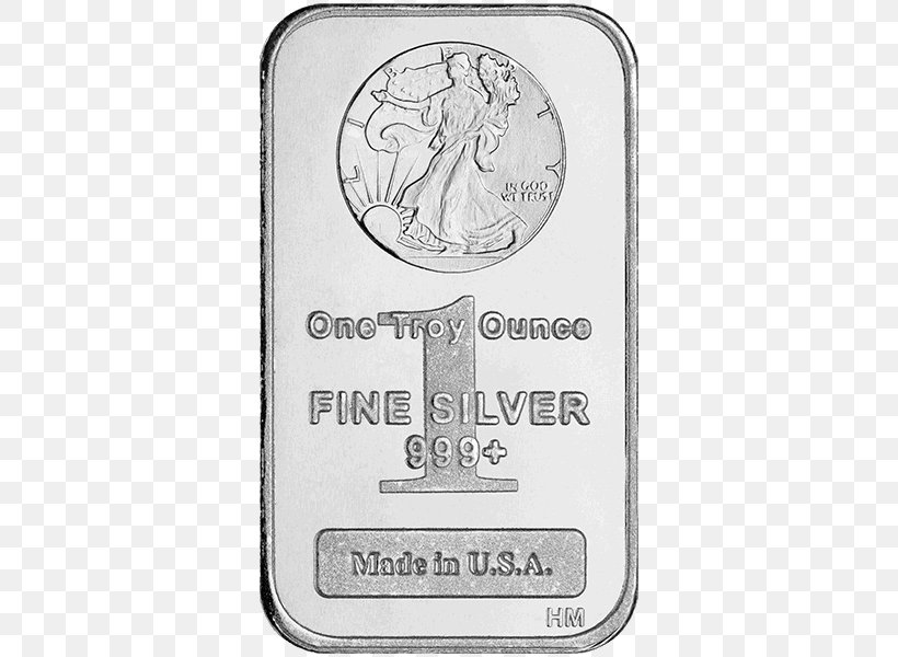 Silver Coin Ounce Gold Bar Walking Liberty Half Dollar, PNG, 600x600px, Silver, Bar, Black And White, Brand, Bullion Download Free