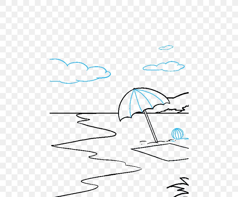 Drawing How To Draw Nature Beach Image Tutorial, PNG, 680x678px, Drawing, Art, Beach, Cartoon, Coloring Book Download Free