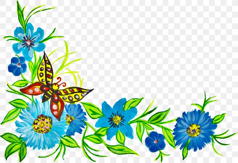 Floral Design File Format Transparency, PNG, 2443x1671px, Floral Design, Art, Artwork, Butterfly, Cut Flowers Download Free