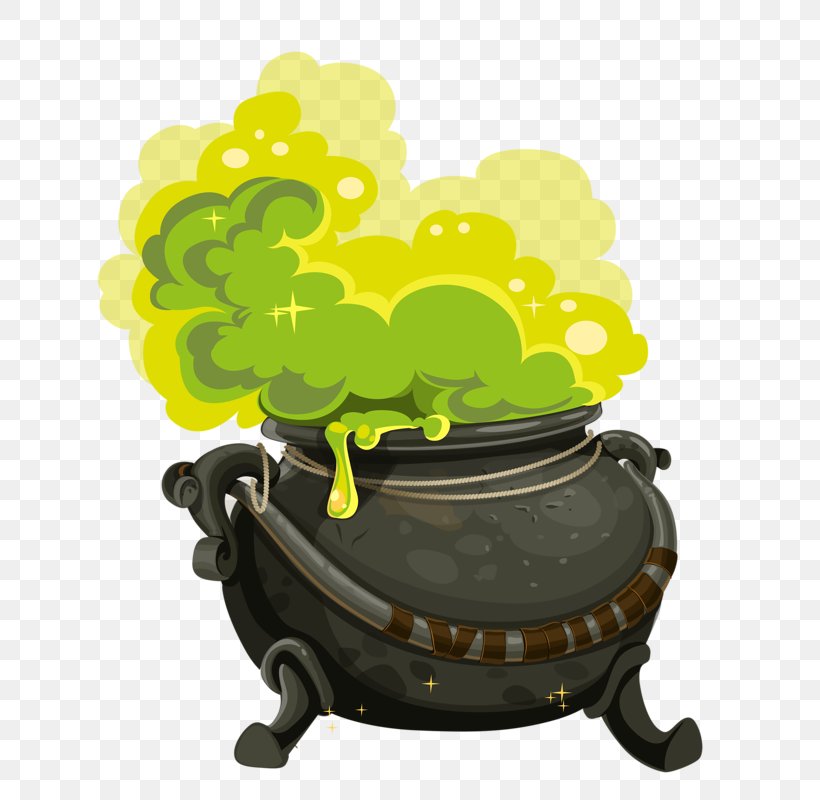 Cauldron Little Witch Crow Potion Witchcraft Another Drawing To ...