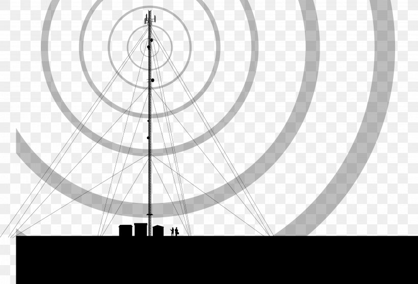 Antenna Clip Art, PNG, 3648x2480px, Antenna, Base Station, Black And White, Brand, Diagram Download Free