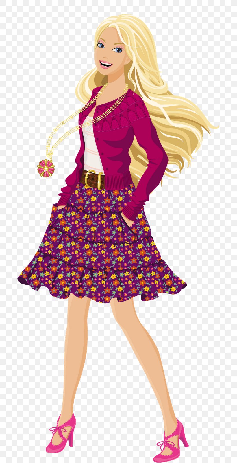Barbie: The Princess & The Popstar Doll Clip Art, PNG, 700x1600px, Watercolor, Cartoon, Flower, Frame, Heart Download Free