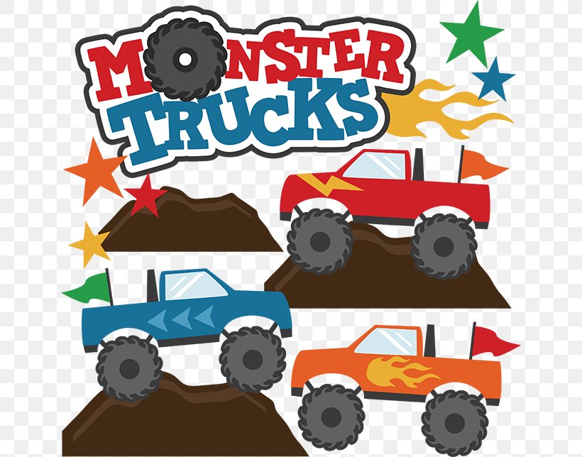 Car Pickup Truck Ford Excursion Monster Truck Clip Art, PNG, 648x644px, Car, Area, Brand, Cricut, Drawing Download Free