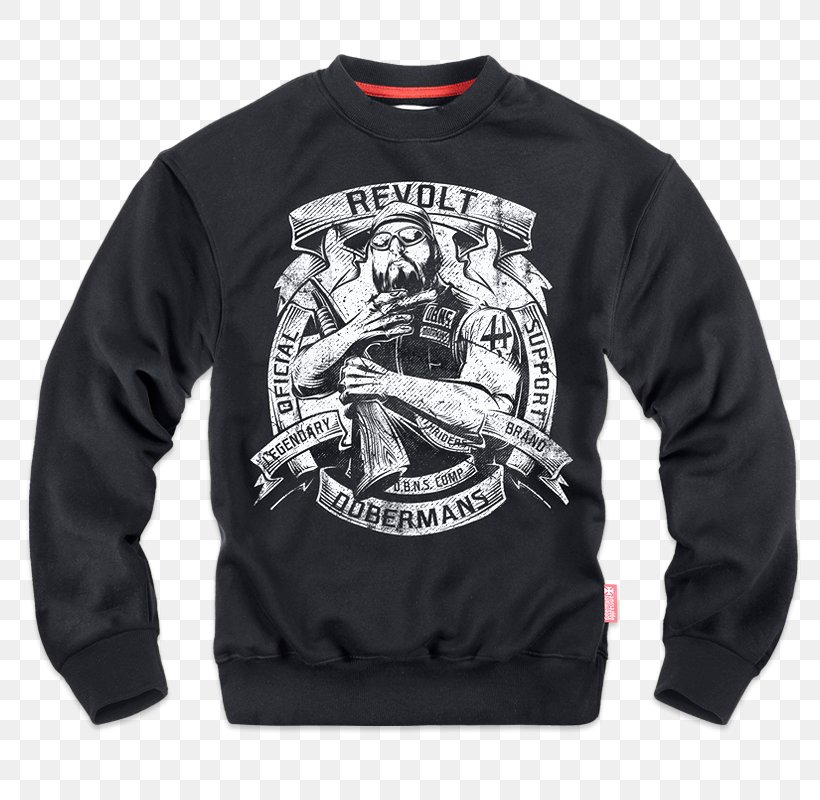 Hoodie Long-sleeved T-shirt Tołstojówka, PNG, 800x800px, Hoodie, Black, Brand, Cardigan, Clothing Download Free