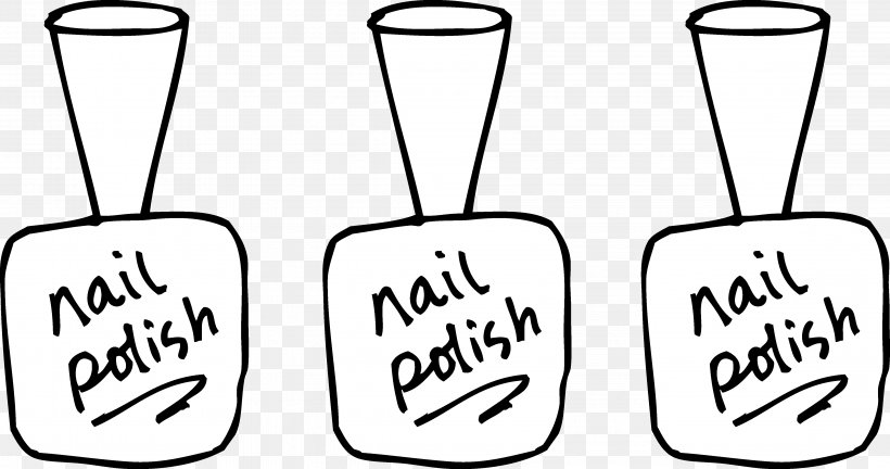 Nail Polish Beauty Parlour Nail Art Clip Art, PNG, 4537x2393px, Nail Polish, Area, Artificial Nails, Beauty Parlour, Black And White Download Free