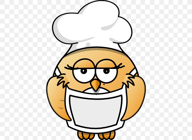Owl Chef Cooking Clip Art, PNG, 426x597px, Owl, Artwork, Beak, Bird, Chef Download Free