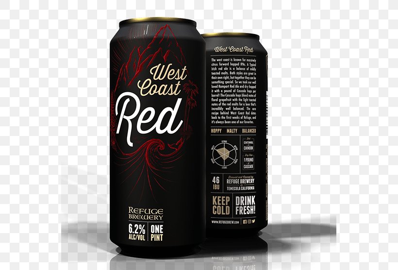 Beer Refuge Brewery India Pale Ale Irish Red Ale, PNG, 567x556px, Beer, Alcohol By Volume, Ale, Aluminum Can, Beverage Can Download Free