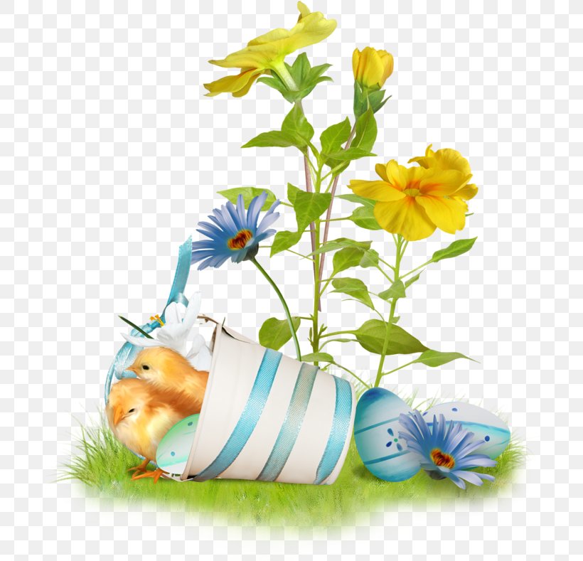 Easter Bunny Clip Art Image, PNG, 705x789px, Easter Bunny, Cut Flowers, Daisy, Easter, Easter Egg Download Free