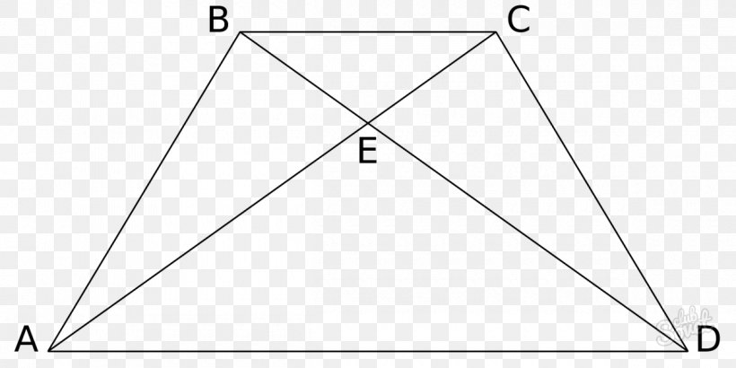 Area Isosceles Triangle Isosceles Trapezoid, PNG, 1200x601px, Area, Black And White, Diagram, Formula, Geometry Download Free