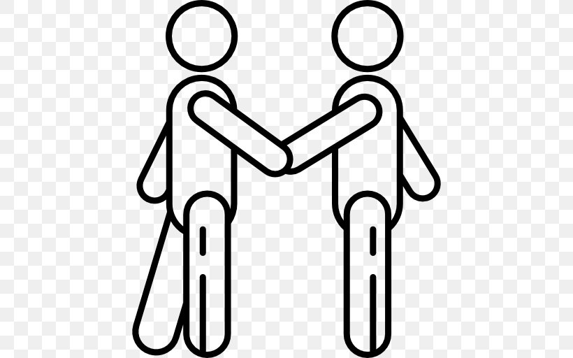 Shake Hands, PNG, 512x512px, Stick Figure, Area, Black And White, Computer Monitors, Line Art Download Free