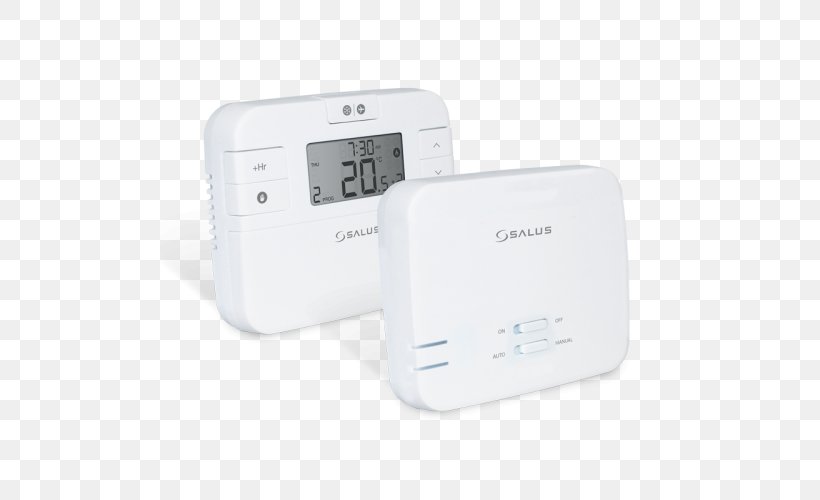 Programmable Thermostat Salus IT500 Internet Thermostat Wireless Room Thermostat, PNG, 500x500px, Thermostat, Central Heating, Electrical Switches, Electrical Wires Cable, Electronics Download Free