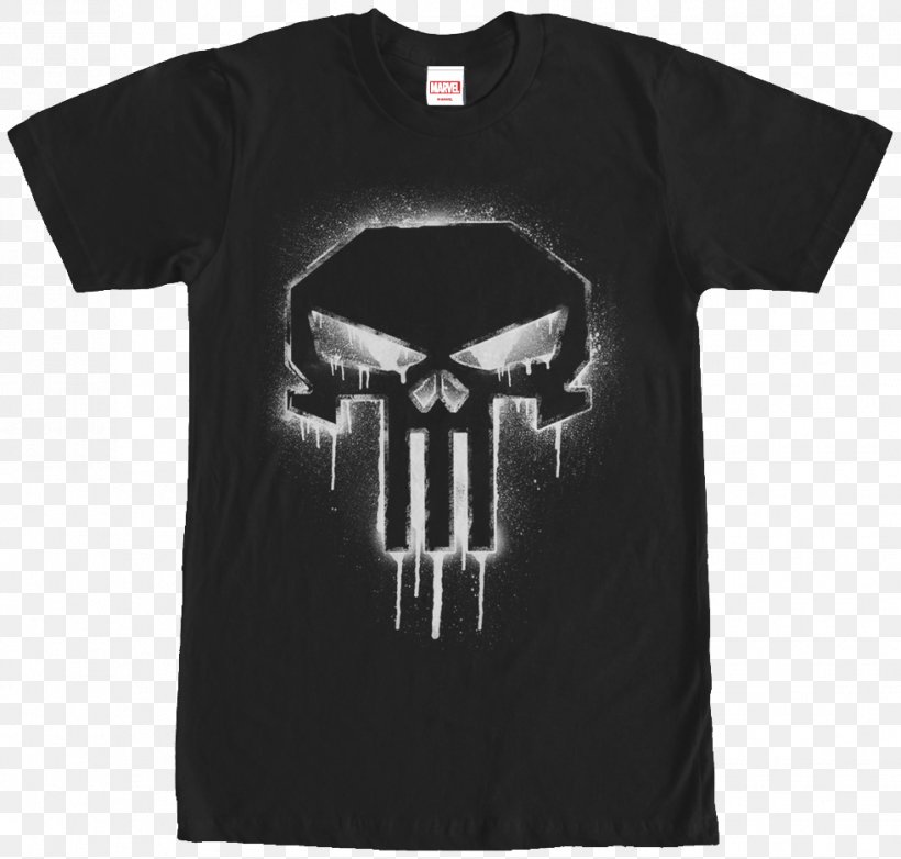 Punisher T-shirt Deadpool Iron Man, PNG, 981x936px, Punisher, Black, Black Widow, Brand, Clothing Download Free