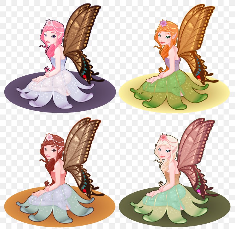 Butterfly Flower Fairies, PNG, 800x800px, Butterfly, Artworks, Elf, Fictional Character, Figurine Download Free