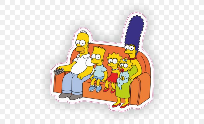 Homer Simpson Bart Simpson Mr. Burns Lisa Simpson Ned Flanders, PNG, 500x500px, Homer Simpson, Art, Bart Simpson, Cartoon, Grampa Simpson Download Free