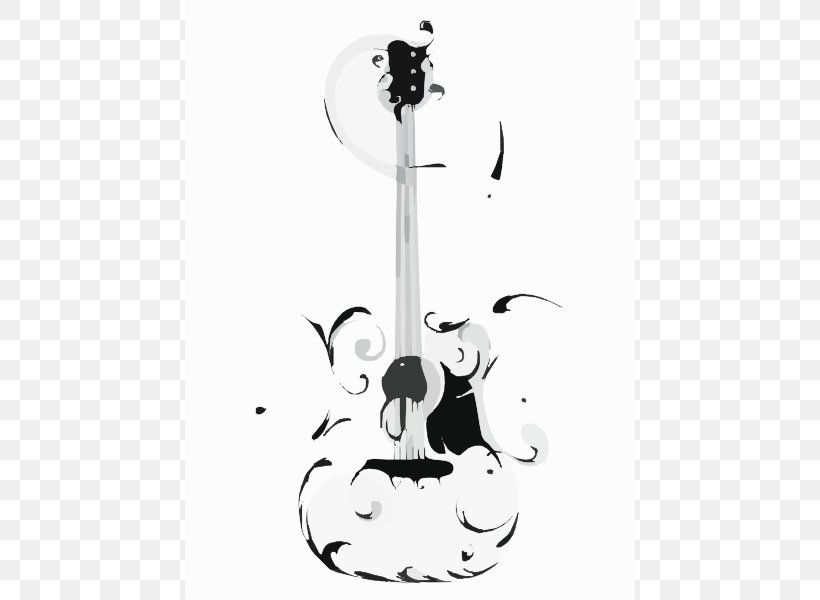 Acoustic Guitar Clip Art, PNG, 450x600px, Guitar, Acoustic Guitar, Art, Black And White, Drawing Download Free