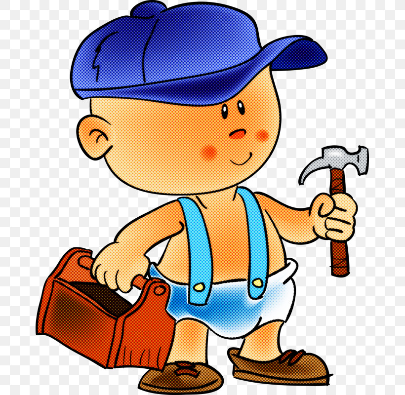Cartoon Construction Worker Finger Pleased, PNG, 675x800px, Cartoon, Construction Worker, Finger, Pleased Download Free