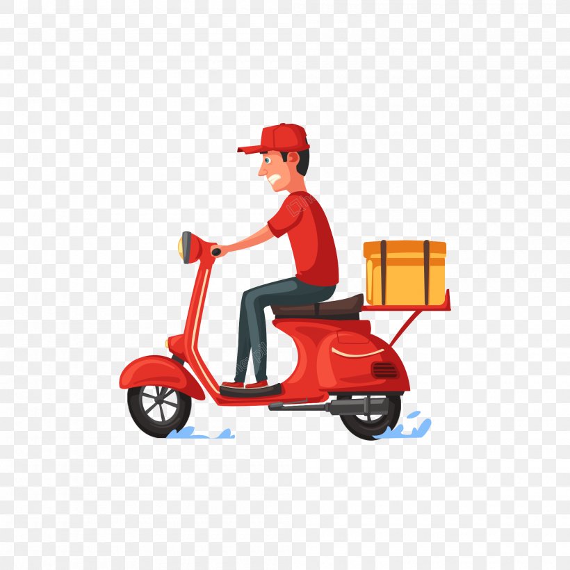 Delivery Flat Design, PNG, 2000x2000px, Delivery, Automotive Wheel System, Flat Design, Motorized Scooter, Riding Toy Download Free