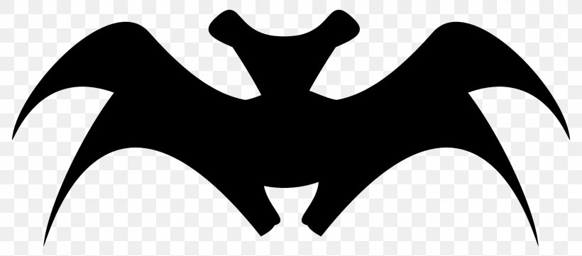 Bat Silhouette Clip Art, PNG, 1969x869px, Bat, Artwork, Black, Black And White, Leaf Download Free