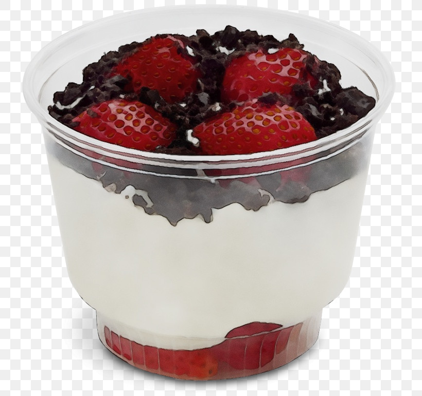 Panna Cotta Frozen Dessert Berry Semifreddo Yoghurt, PNG, 748x771px, Watercolor, Berry, Cooking, Cream, Dessert Download Free