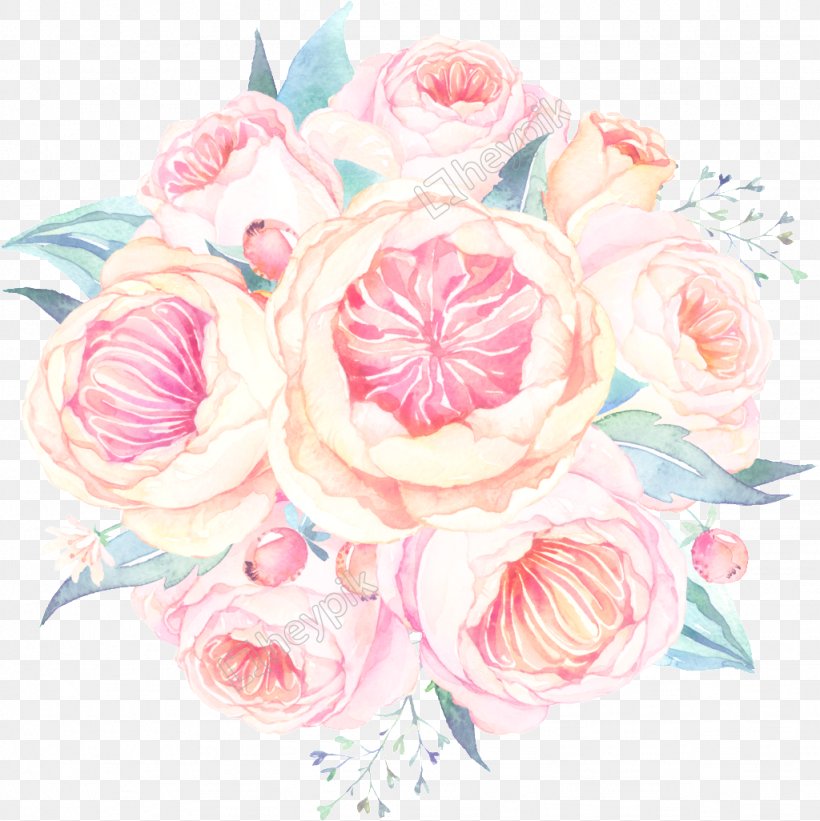 Bouquet Of Flowers Drawing, PNG, 1024x1026px, Watercolor Painting, Bouquet, Camellia, Chinese Peony, Color Download Free