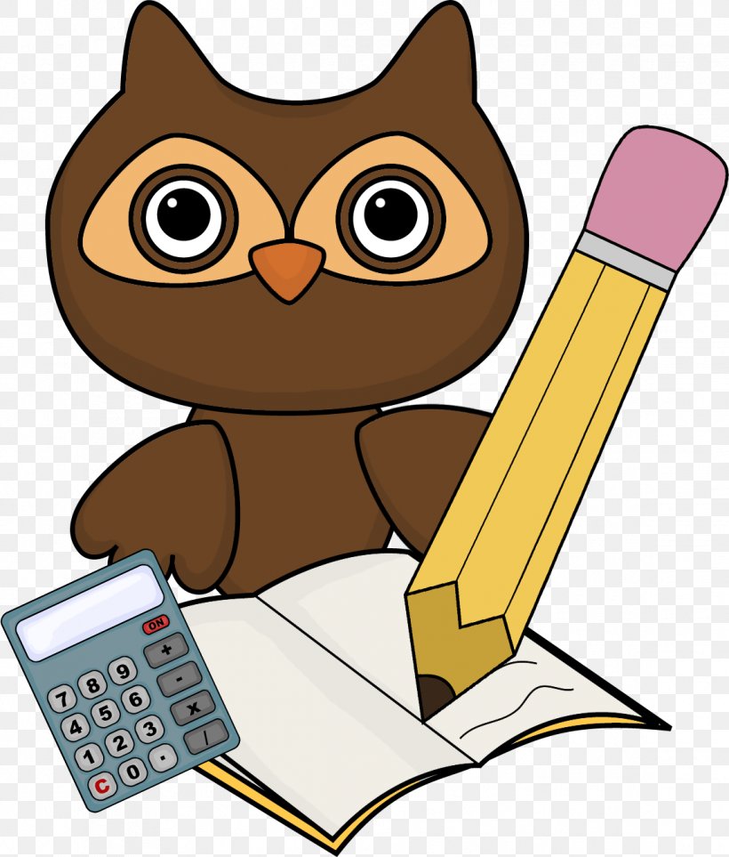 owl writing clip art