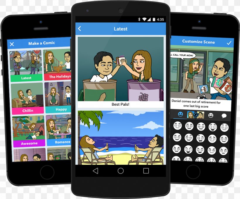 Bitstrips Comics Mobile Phones Storyboard Avatar, PNG, 1197x994px, Bitstrips, Avatar, Cartoon, Cellular Network, Comic Strip Download Free