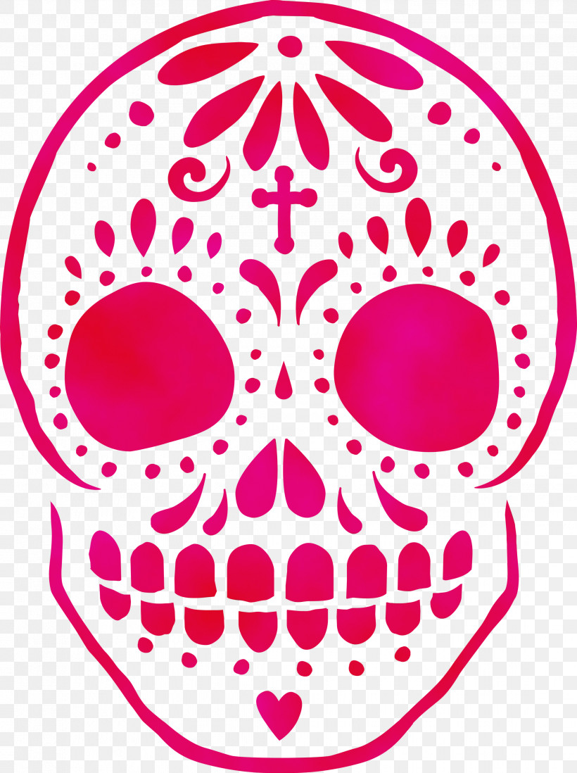 Calavera Day Of The Dead Free Stencil Skeleton, PNG, 2239x3000px, Sugar Skull, Calavera, Day Of The Dead, Drawing, Face Download Free