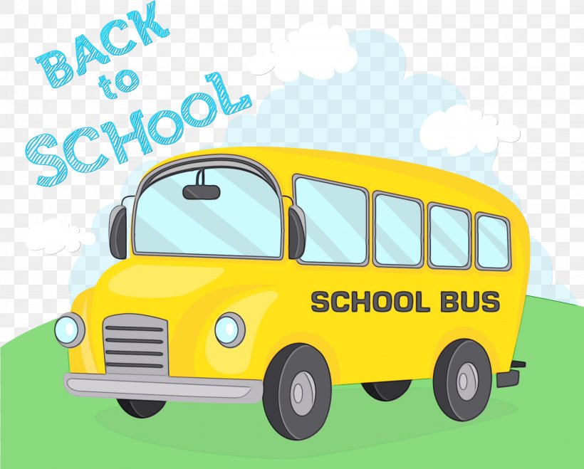 Cartoon School Bus, PNG, 1950x1568px, Watercolor, Automotive Design, Bus, Car, Cartoon Download Free