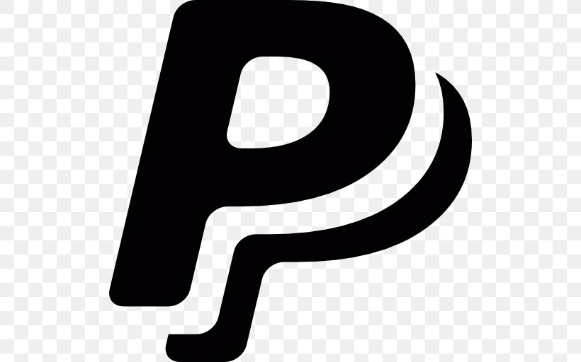 PayPal Logo, PNG, 512x512px, Paypal, Black, Black And White, Brand, Logo Download Free