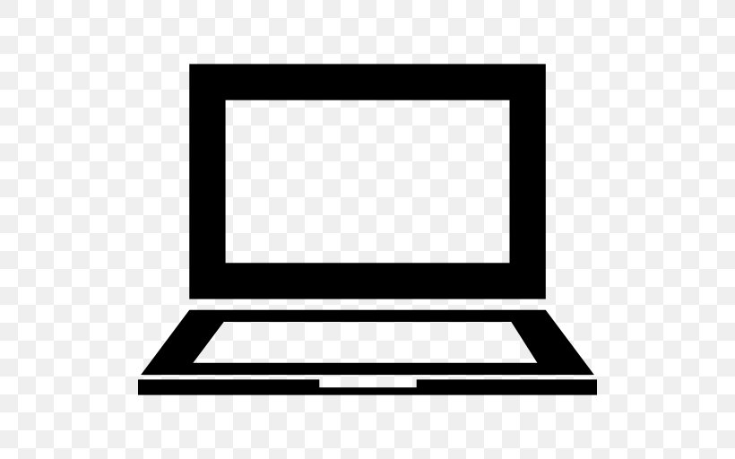 Laptop, PNG, 512x512px, Laptop, Area, Black, Black And White, Computer Download Free