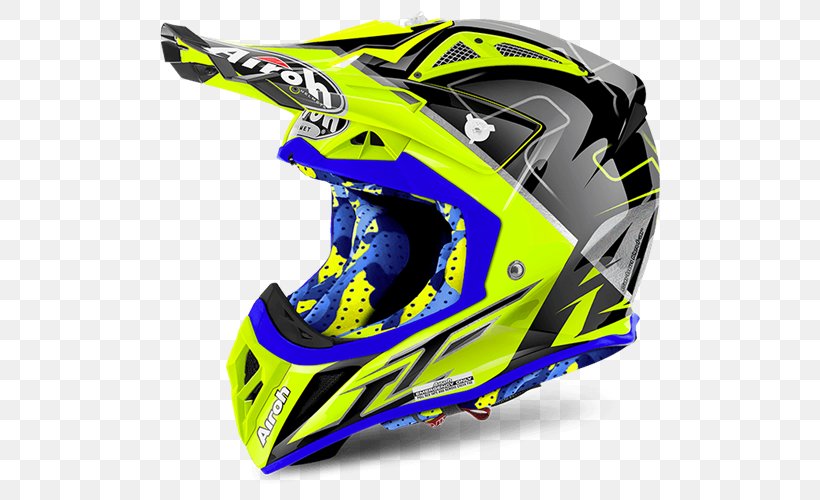 Motorcycle Helmets AIROH Motocross, PNG, 500x500px, Motorcycle Helmets, Airoh, Automotive Design, Bicycle Clothing, Bicycle Helmet Download Free