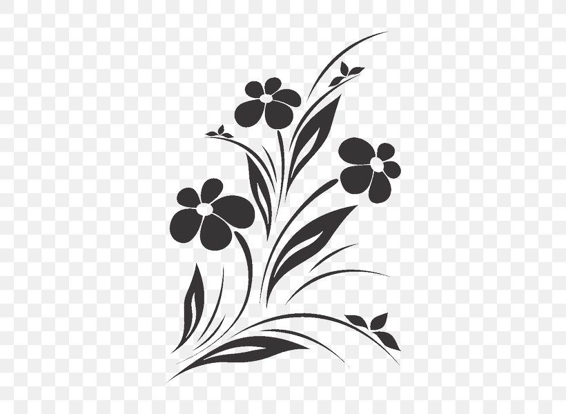 Flower Royalty-free, PNG, 600x600px, Flower, Black, Black And White, Blossom, Branch Download Free