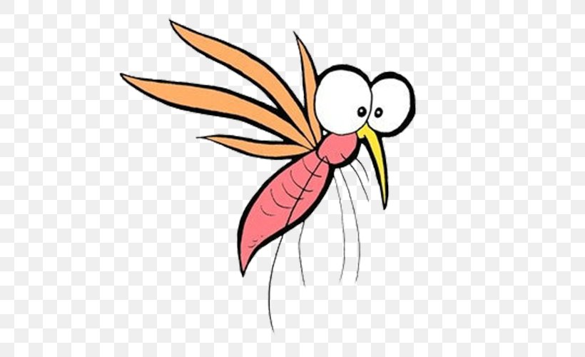 Mosquito Insect Cartoon, PNG, 569x500px, Mosquito, Beak, Bird, Cartoon, Cockroach Download Free