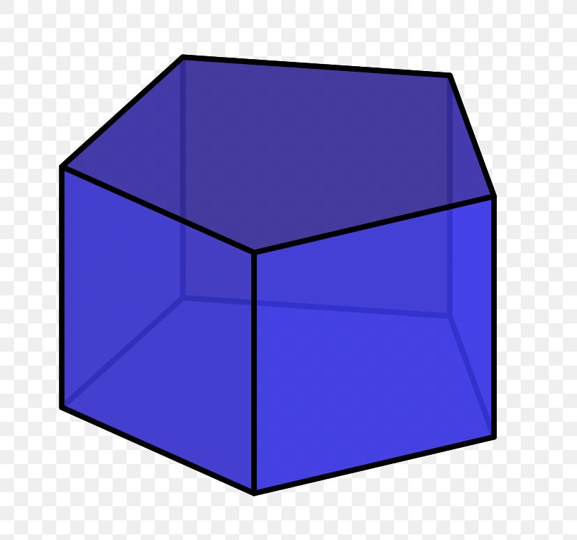 Pentagonal Prism Pyramid Rectangle, PNG, 768x768px, Pentagonal Prism, Area, Blue, Cobalt Blue, Electric Blue Download Free