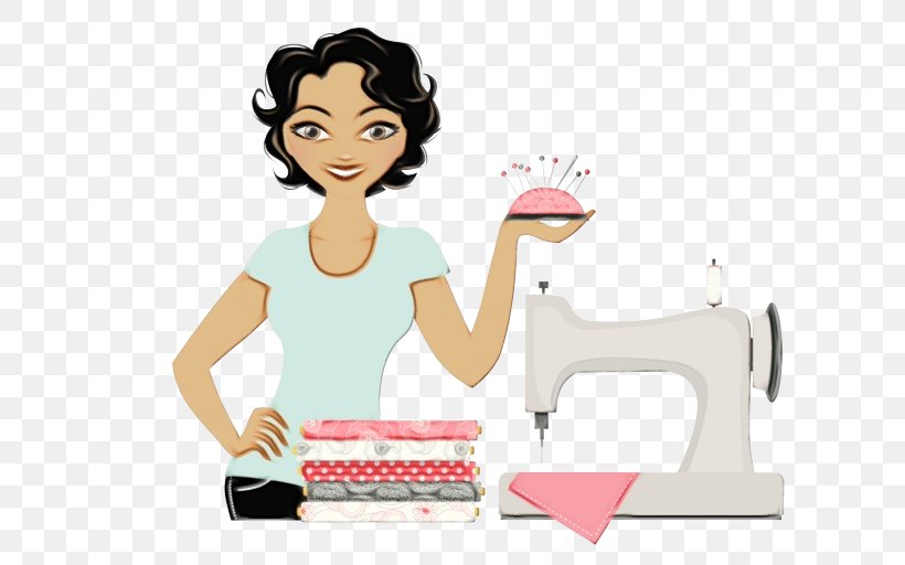 Sewing Machine Home Appliance Dressmaker Office Equipment, PNG, 664x512px, Watercolor, Dressmaker, Home Appliance, Office Equipment, Paint Download Free