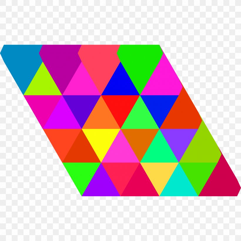 Triangle Triangular Tiling Tessellation Clip Art, PNG, 2400x2400px, Triangle, Area, Construction Paper, Magenta, Point Download Free