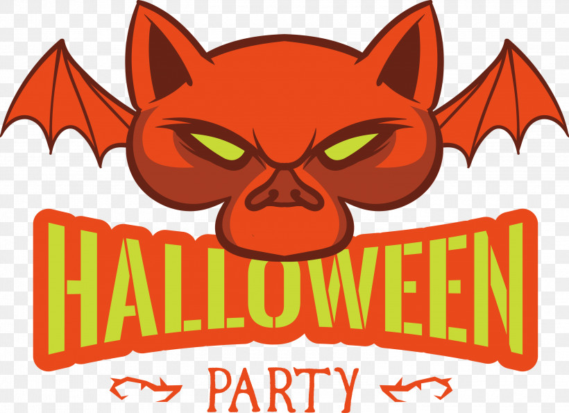 Halloween Party, PNG, 3000x2180px, Halloween Party, Cartoon, Character, Logo, Meter Download Free