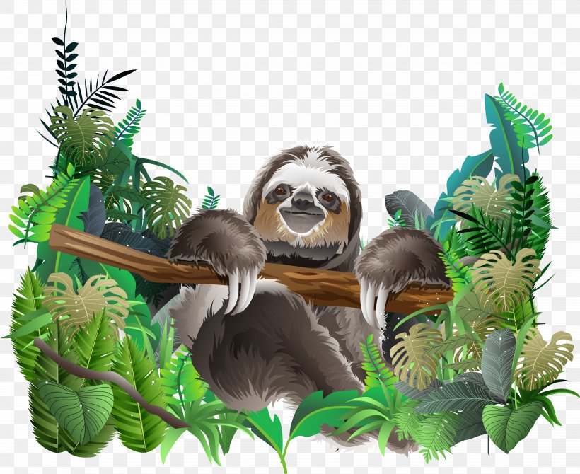 Sloth Euclidean Vector Rainforest, PNG, 7348x6012px, 3d Computer Graphics, Sloth, Animal, Computer Graphics, Fauna Download Free
