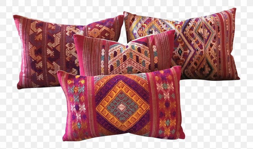 Throw Pillows Cushion Textile Purple, PNG, 2810x1658px, Throw Pillows, Cushion, Pillow, Purple, Textile Download Free