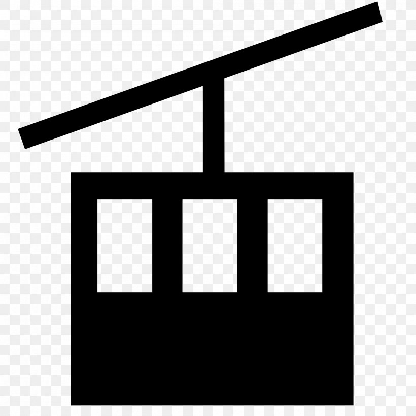 Cable Car Pictogram Public Transport Steep Grade Railway Diagram, PNG, 2000x2000px, Cable Car, Area, Black, Black And White, Brand Download Free