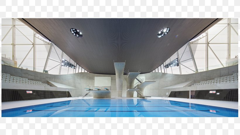 London Aquatics Centre The London 2012 Summer Olympics Olympic Games Heydar Aliyev Center Architecture, PNG, 809x460px, London 2012 Summer Olympics, Architect, Architecture, Ceiling, Daylighting Download Free