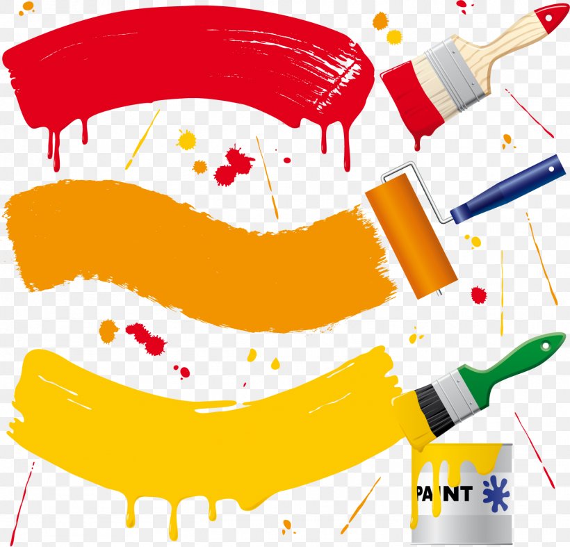 Paint Rollers Paintbrush, PNG, 1458x1400px, Paint, Area, Artwork, Brush, Color Download Free