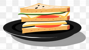 Sandwich - Sandwich On Plate PNG