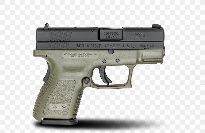 Springfield Armory XDM HS2000 9×19mm Parabellum Firearm, PNG, 1200x782px, 9 Mm Caliber, 40 Sw, 45 Acp, 357 Sig, 919mm Parabellum Download Free