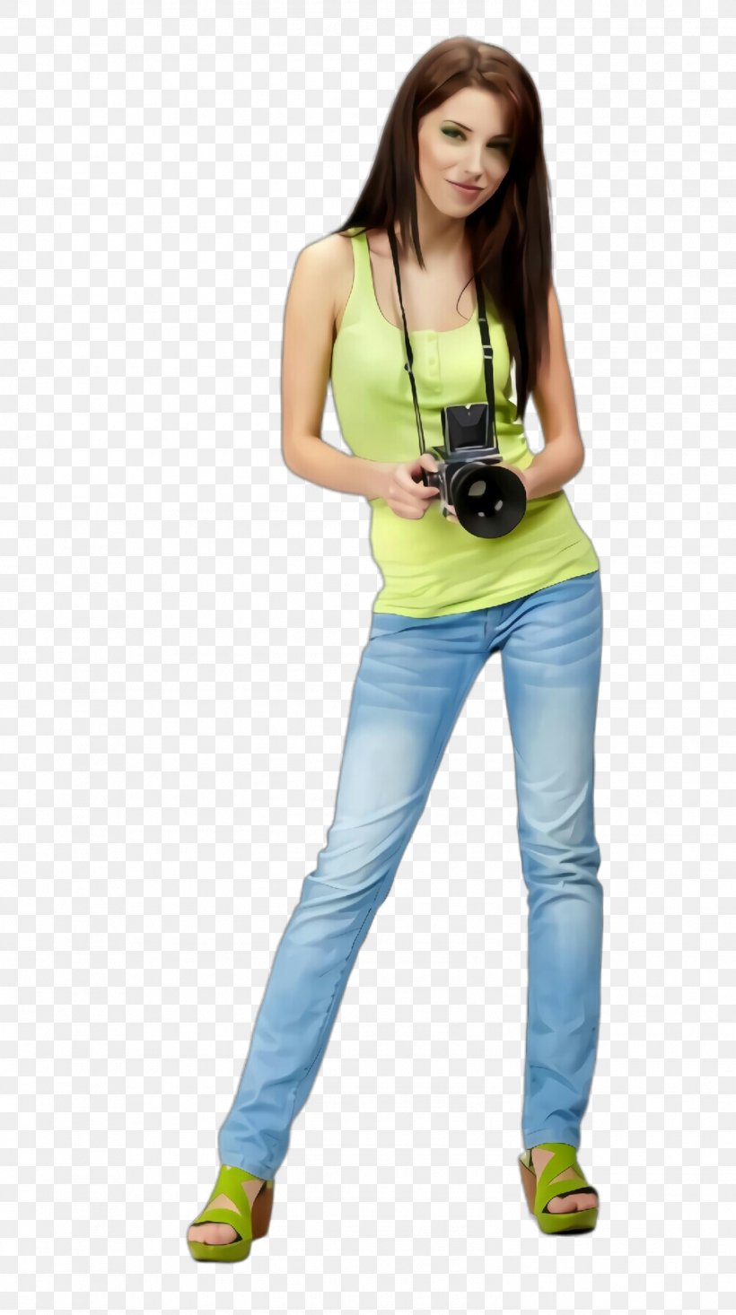 Clothing Yellow Jeans Shoulder Footwear, PNG, 1496x2676px, Clothing, Fashion Model, Footwear, Jeans, Neck Download Free