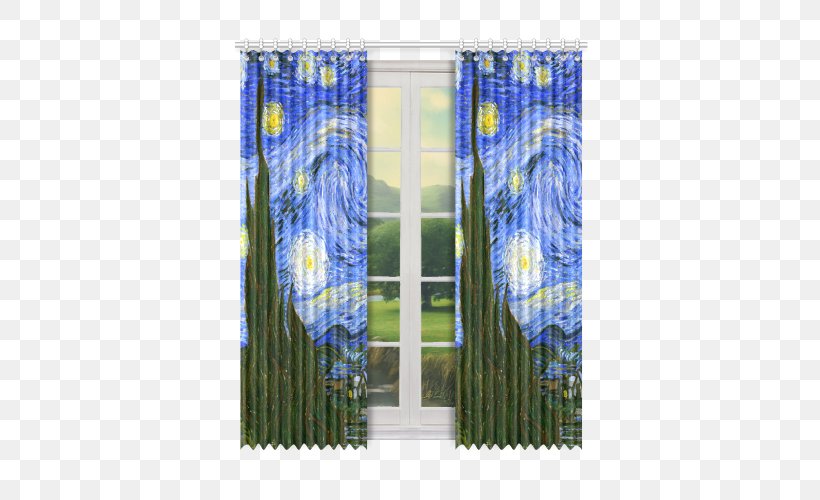 Curtain Window Shade, PNG, 500x500px, Curtain, Blue, Decor, Interior Design, Shade Download Free