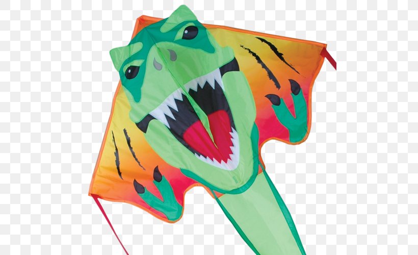 Tyrannosaurus Large Easy Flyer Kite Sport Kite, PNG, 500x500px, Tyrannosaurus, Animal Figure, Box Kite, Dinosaur, Kite Download Free