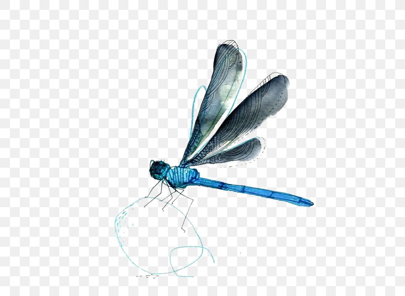 Watercolor Painting Drawing Dragonfly, PNG, 515x600px, Watercolor Painting, Art, Arthropod, Cartoon, Cover Art Download Free