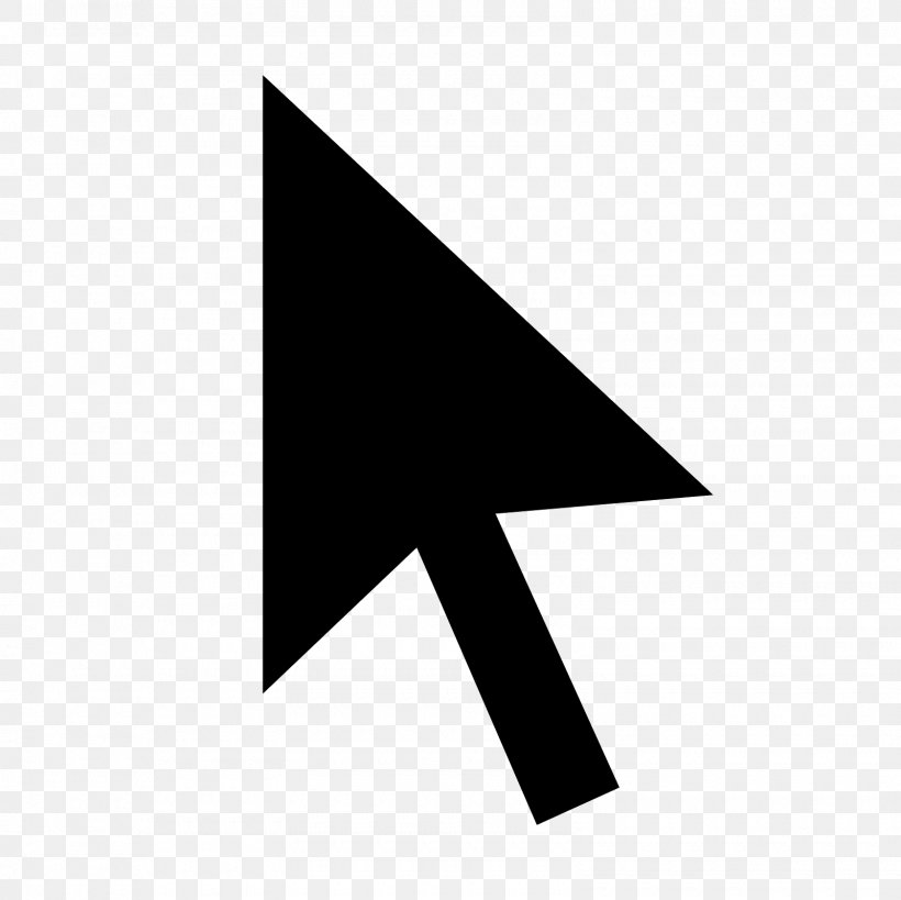Computer Mouse Pointer Cursor Arrow, PNG, 1600x1600px, Computer Mouse, Black, Black And White, Brand, Computer Download Free
