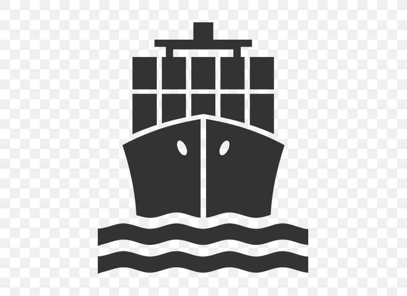 Container Ship Logistics Logo Product, PNG, 597x597px, Ship, Black, Black And White, Brand, Container Ship Download Free